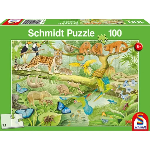 Schmidt Animals in the Jungle Puzzle 100pcs