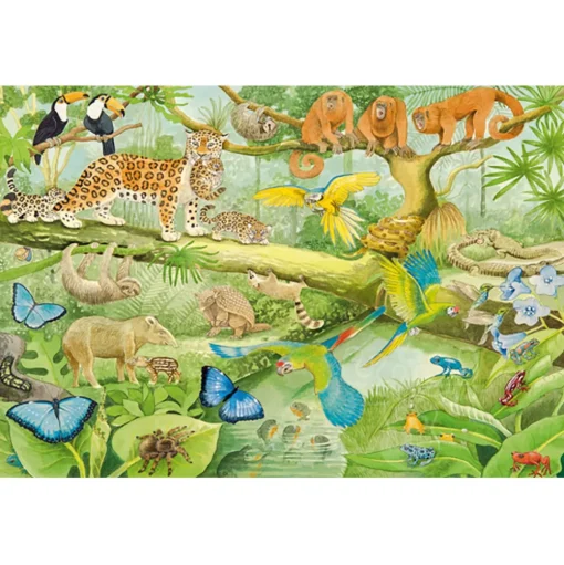 Schmidt Animals in the Jungle Puzzle 100pcs