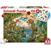 Schmidt Wild Dinosaurs Puzzle 150pcs includes Dino Stickers