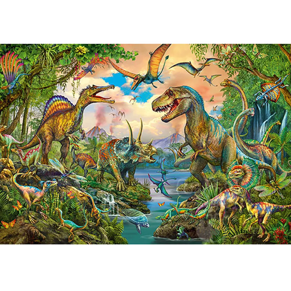 Schmidt Wild Dinosaurs Puzzle 150pcs includes Dino Stickers