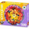 Springbok Colorful Bloom Round Puzzle 500pcs