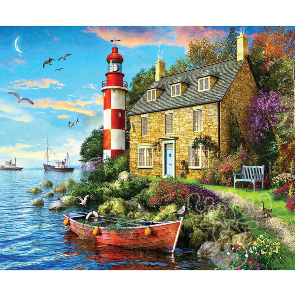 Springbok The Cottage Lighthouse Puzzle 1000pcs