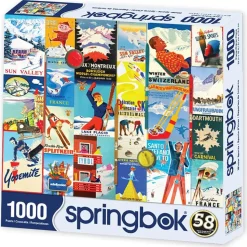 Springbok Winter Sports Puzzle 1000pcs RETIRED