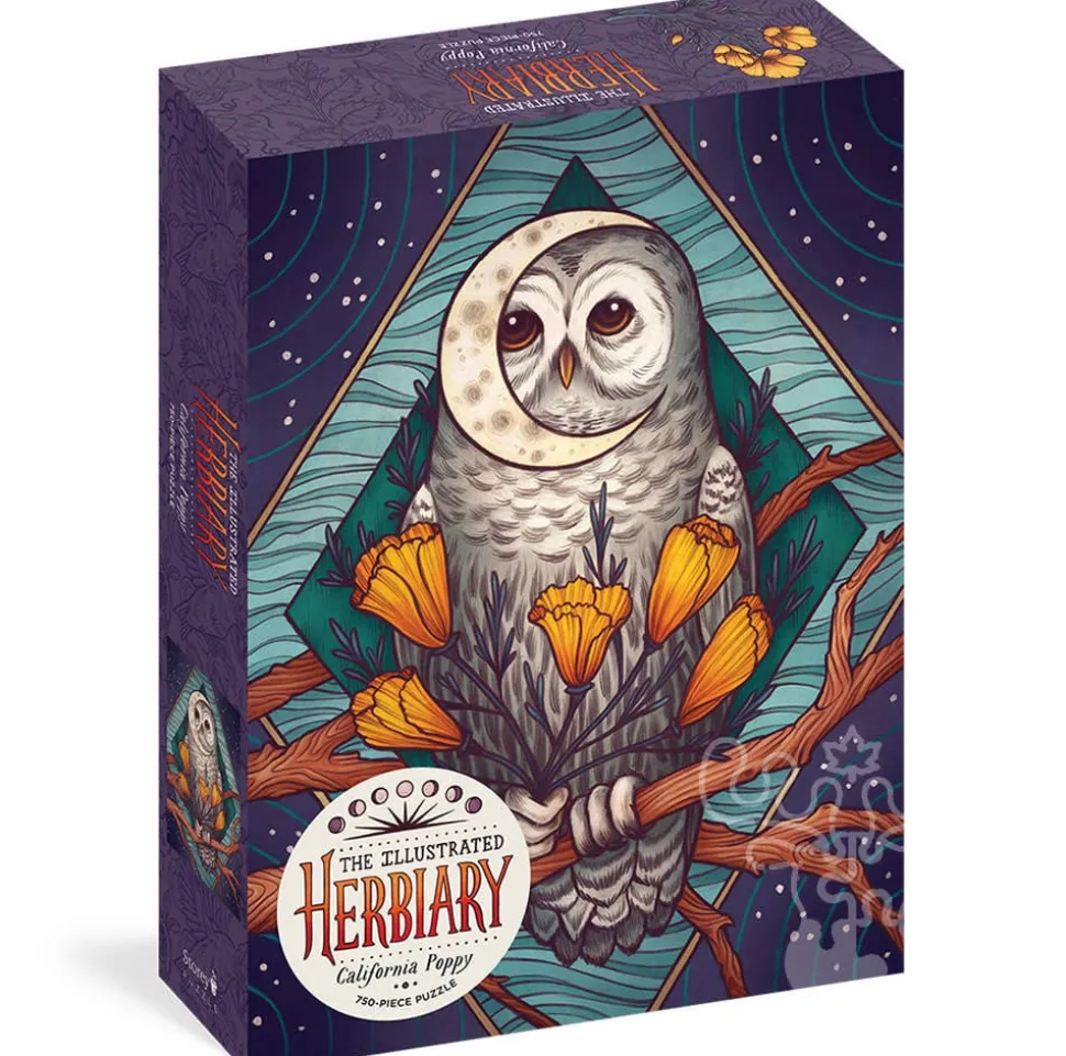 Storey The Illustrated Herbiary: California Poppy Puzzle 750pcs