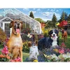 SunsOut Conservatory Garden Canines Puzzle 1000pcs