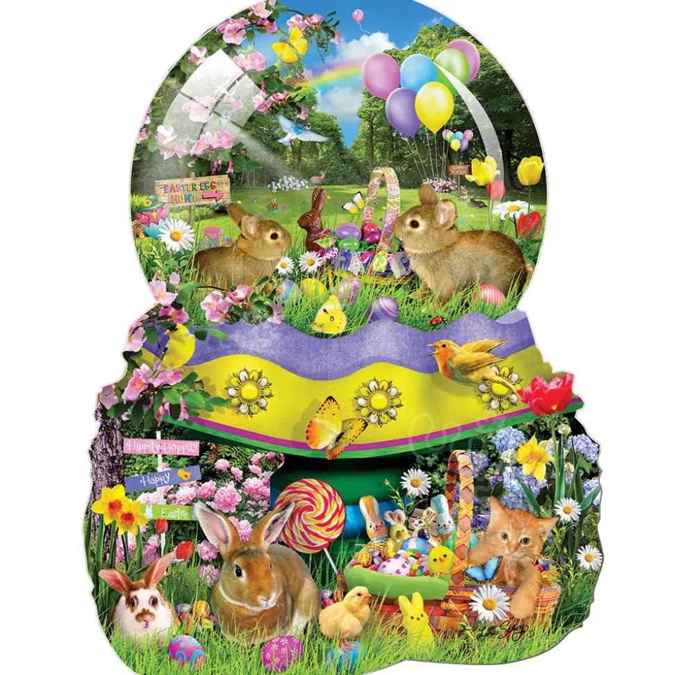 SunsOut Easter Globe Shaped Puzzle 1000pcs