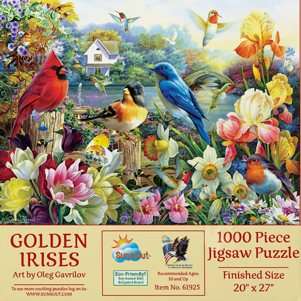 SunsOut Golden Irises Puzzle 1000pcs