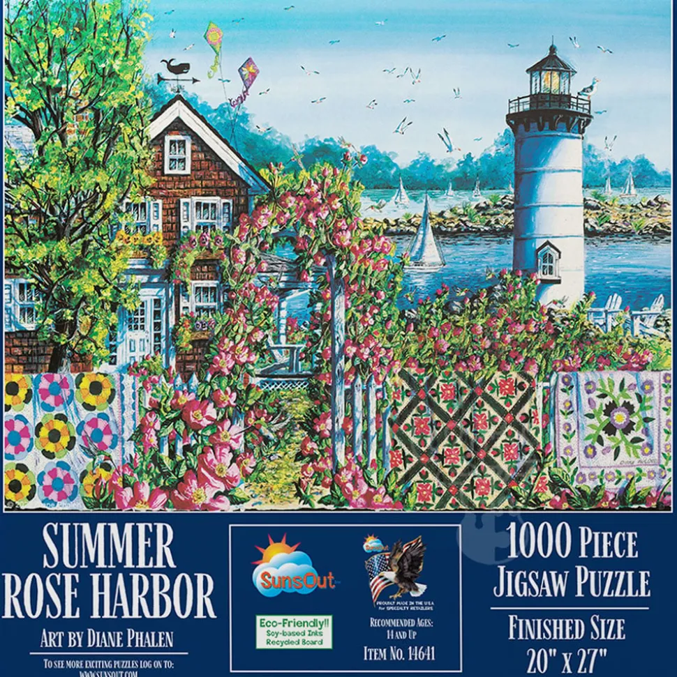 SunsOut Summer Rose Harbor Puzzle 1000pcs