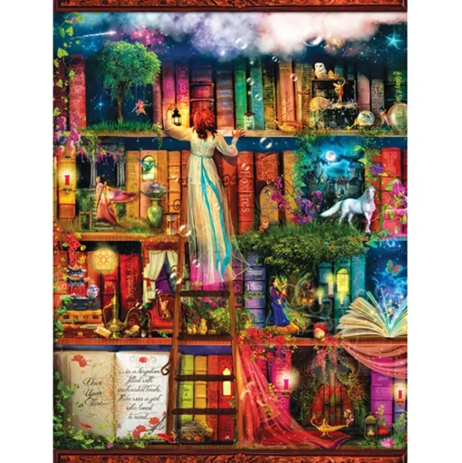 SunsOut Treasure Hunt Bookshelf Puzzle 1000pcs