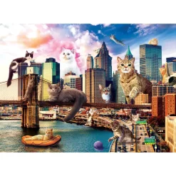 Trefl Funny Cities: Cats in New York Puzzle 1000pcs