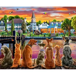 Vermont Christmas Co. Dockside Dogs Puzzle 1000pcs