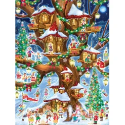 Vermont Christmas Co. Elves' Treehouse Puzzle 1000pcs