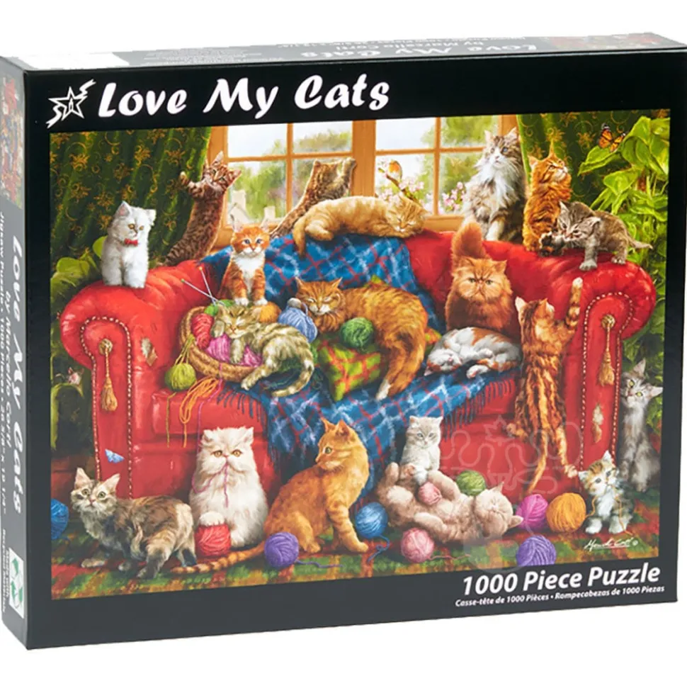 Vermont Christmas Co. Love My Cats Puzzle 1000pcs