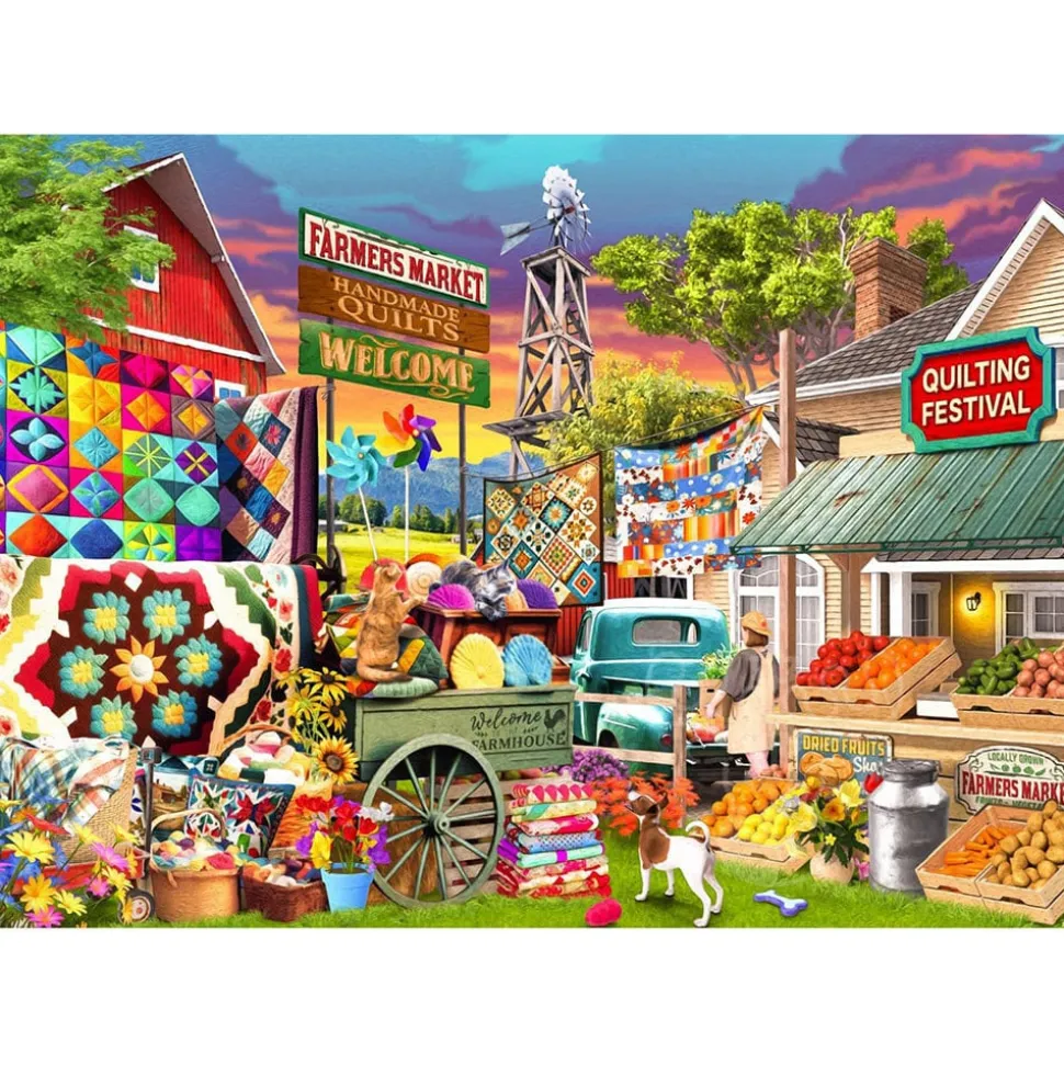Vermont Christmas Co. Quilting Festival Puzzle 1000pcs