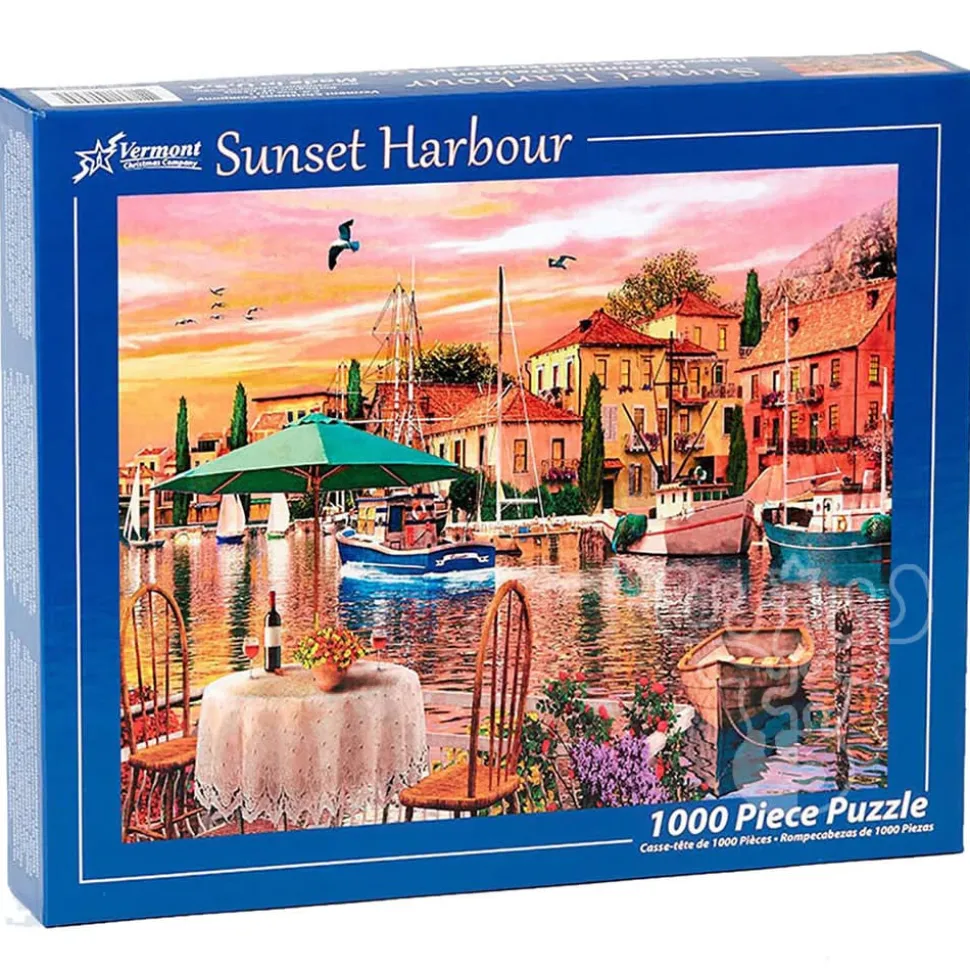Vermont Christmas Co. Sunset Harbor Puzzle 1000pcs