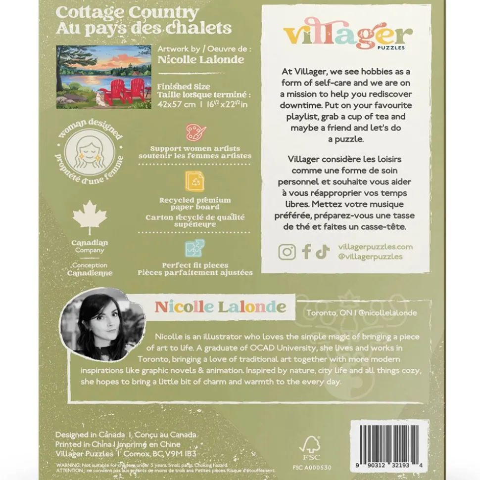 Villager Cottage Country Puzzle 500pcs