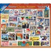 White Mountain Classic Stamps Puzzle 500pcs RETIRED