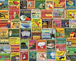 White Mountain Crazy State Laws Puzzle 1000pcs