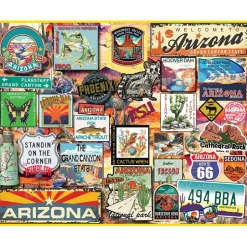 White Mountain I Love Arizona Puzzle 1000pcs