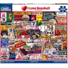 White Mountain I Love Baseball Puzzle 1000pcs