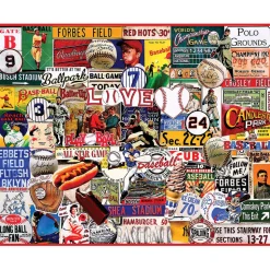 White Mountain I Love Baseball Puzzle 1000pcs