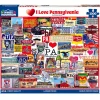 White Mountain I Love Pennsylvania Puzzle 1000pcs