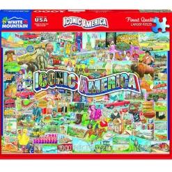 White Mountain Iconic America Puzzle 1000pcs RETIRED