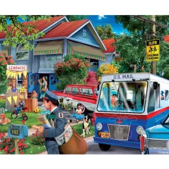 White Mountain It's the Mailman Puzzle 1000pcs