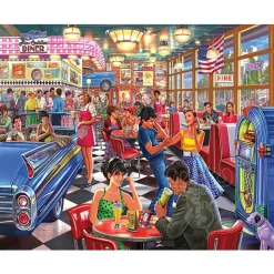 White Mountain Juke Box Diner Puzzle 500pcs