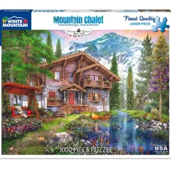 White Mountain Mountain Chalet Puzzle 1000pcs