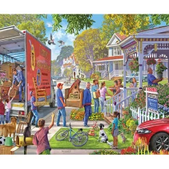 White Mountain Moving In Puzzle 1000pcs