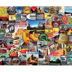 White Mountain National Park Badges Puzzle 1000pcs