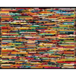 White Mountain Pencil Collage Puzzle 1000pcs