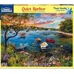White Mountain Quiet Harbor Puzzle 1000pcs