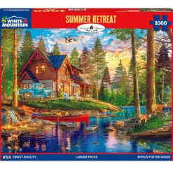 White Mountain Summer Retreat Puzzle 1000pcs