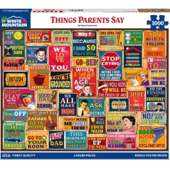 White Mountain Things Parents Say Puzzle 1000pcs