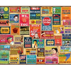 White Mountain Things Parents Say Puzzle 1000pcs