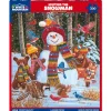 White Mountain Visiting the Snowman Puzzle 500pcs