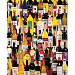 White Mountain Wine Bottles Puzzle 1000pcs Small Format