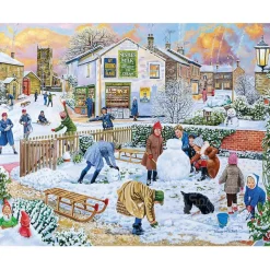 White Mountain Winter Games Puzzle 1000pcs