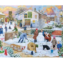 White Mountain Winter Games Puzzle 1000pcs