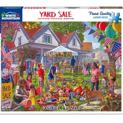White Mountain Yard Sale Puzzle 1000pcs