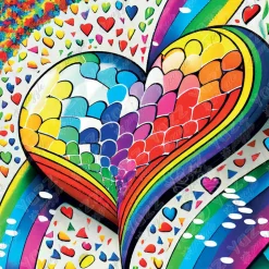 Yazz Puzzle Mosaic Heart Puzzle 1023pcs